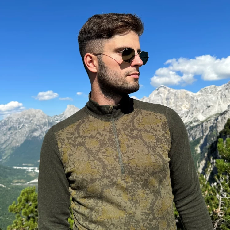 Majica Thermowave MERINO FLOW LSS 1/2 ZIP GSM 220