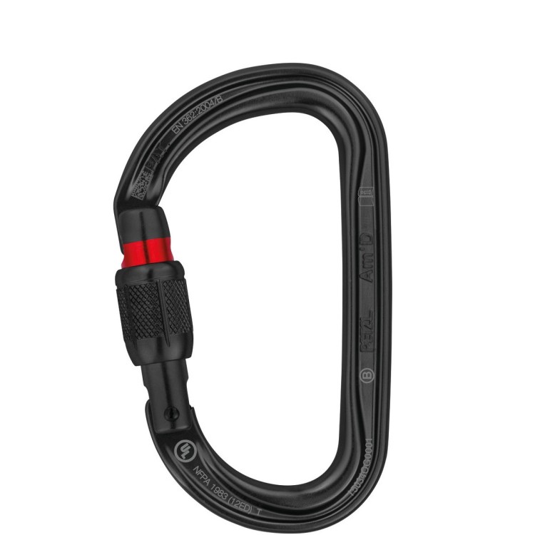 Karabiner Petzl AM'D SCREW-LOCK black