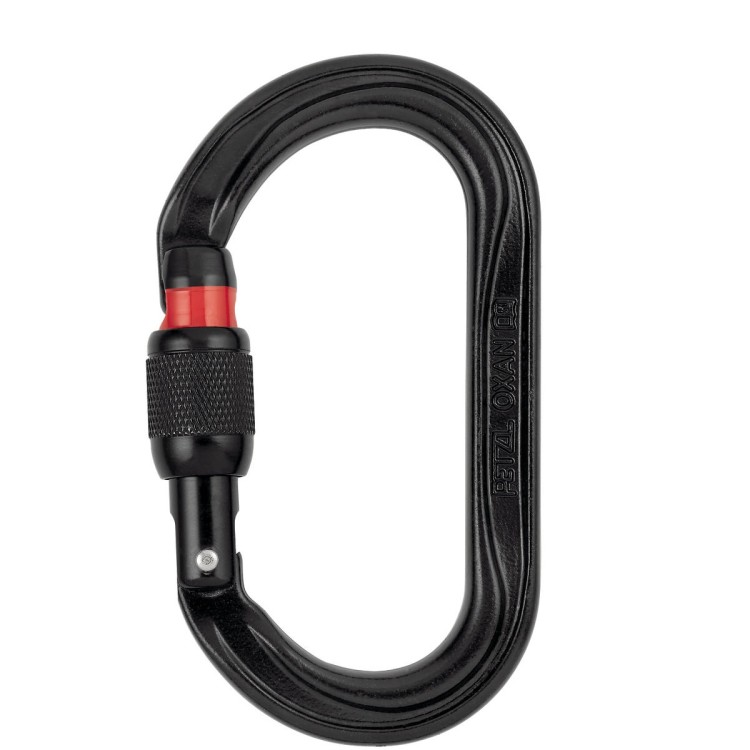 Karabiner Petzl OXAN SCREW-LOCK black